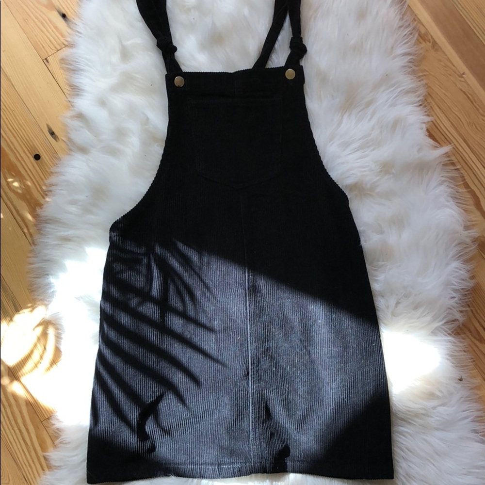 Corduroy overall dress